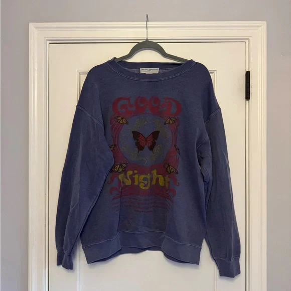 Project Social T Blue Graphic Sweater - Picture 1 of 3